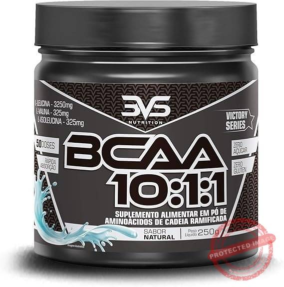 3VS-Nutrition-BCAA-250g-Sabor-Natural.jpg 3VS Nutrition BCAA 10:1:1 250g - Sabor Natural - Imagem 1