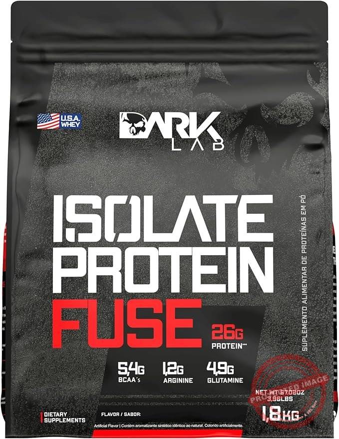 Isolate-Protein-Fuse-Dark-Lab-1.8Kg-Chocolate-Branco-com-Morango-Suporte-Muscular.jpg Isolate Protein Fuse Dark Lab, 1.8Kg, Chocolate Branco com Morango, Suporte Muscular - Imagem 1