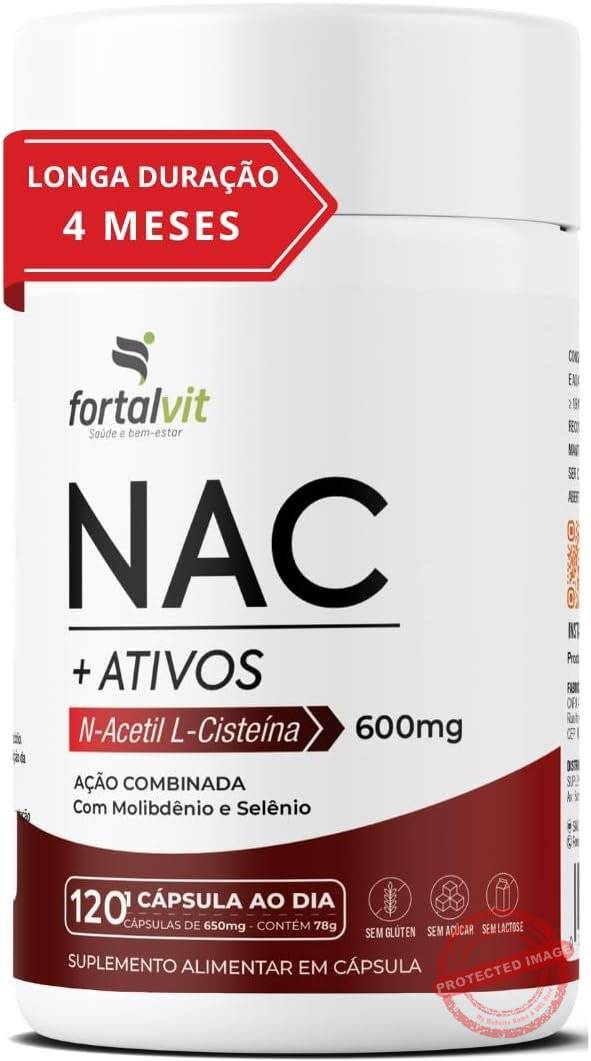 NAC-600mg-com-Molibdenio-e-Selenio-Longa-Duracao-4-Meses-de-Uso-120-capsulas-Fortalvit.jpg NAC 600mg com Molibdênio e Selênio, Longa Duração: 4 Meses de Uso, 120 cápsulas, Fortalvit - Imagem 1