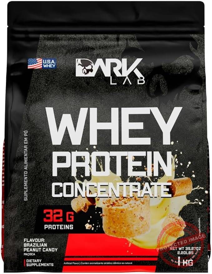 Whey-Protein-Concentrado-Dark-Lab-1kg-Pacoca-Ganho-de-Massa-Muscular.jpg Whey Protein Concentrado Dark Lab, 1kg, Paçoca, Ganho de Massa Muscular - Imagem 1